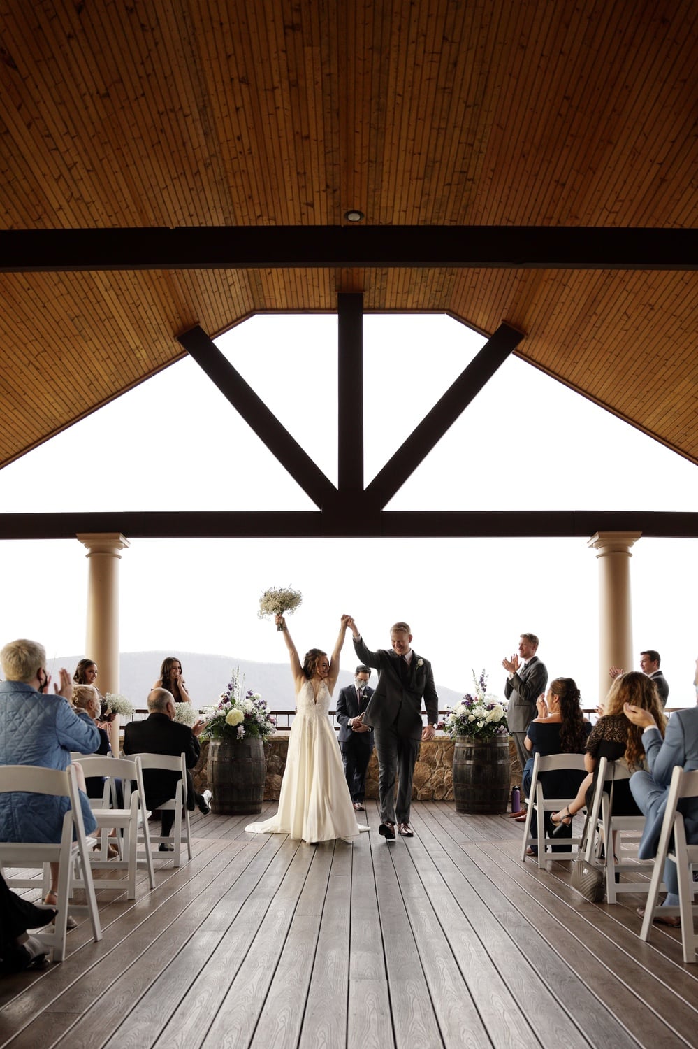 Eric and Laurie Thompson at their wedding.