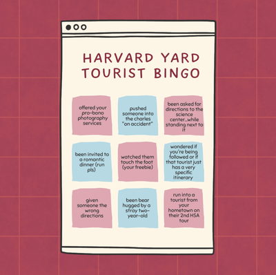 Cover image for The Only Harvard Yard Tourist Bingo You’ll Need