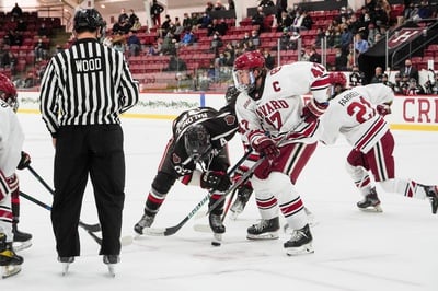 Cover image for Men’s Ice Hockey Enters Second Half of Campaign Hoping for Better Health, Stronger Offense