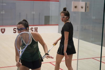 Cover image for Harvard Squash Teams Dominate, Sweep Dartmouth