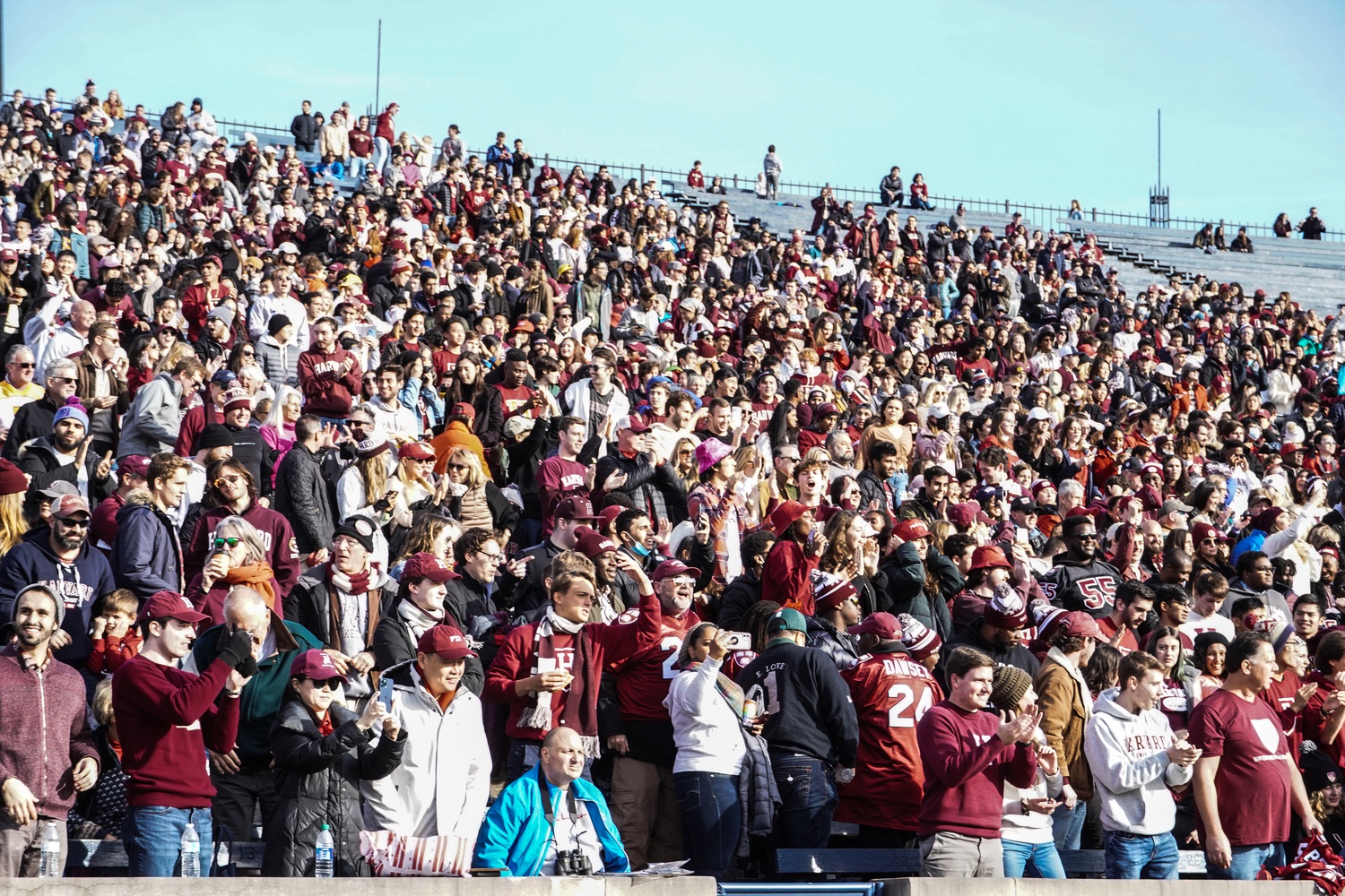 An announced crowd of 49,500 swarmed the Yale Bowl for the 137th playing of The Game on Nov. 20, 2021.
