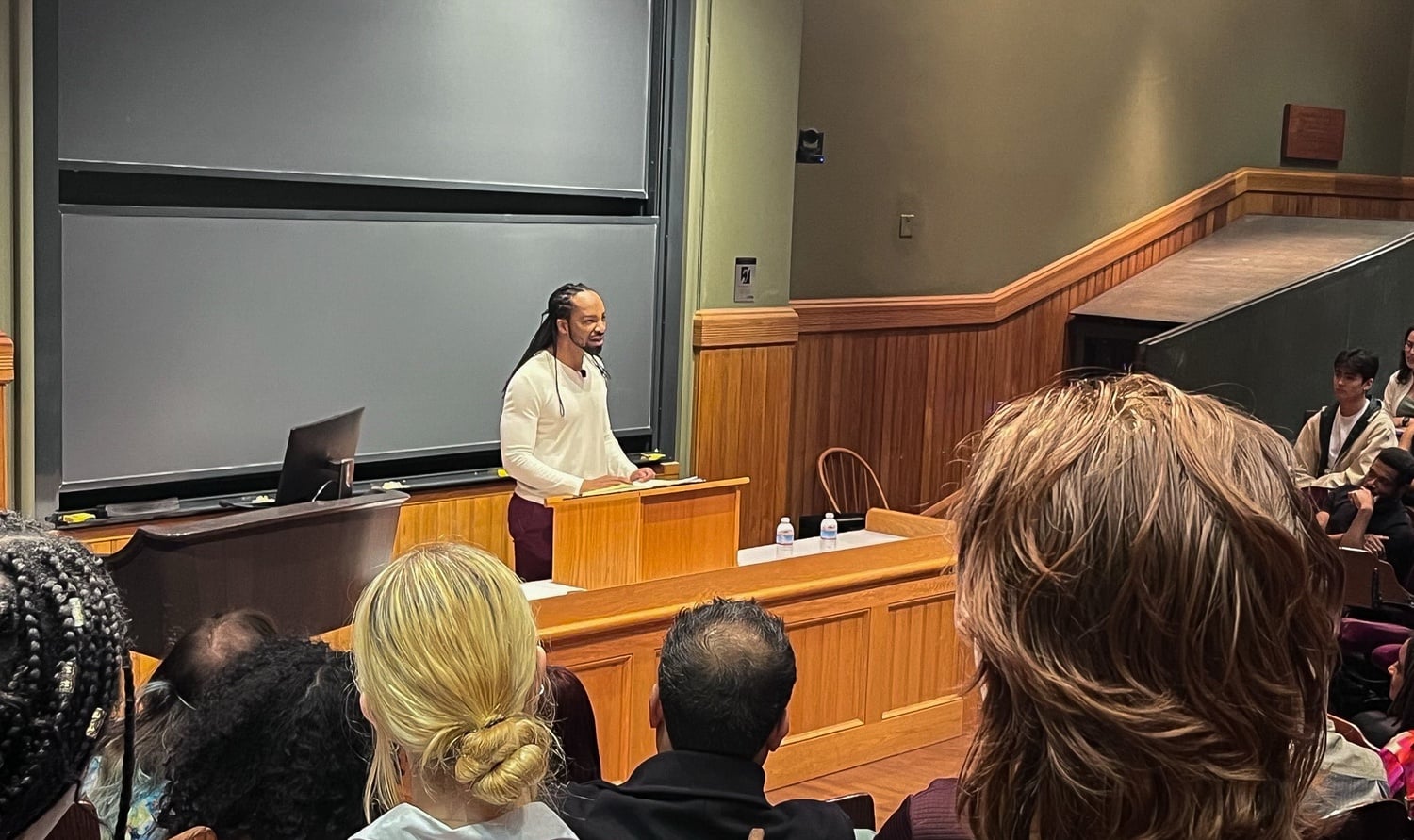Pulitze Prize-winning poet Jericho Brown gave the Morris Gray Poetry Reading on Nov. 7.