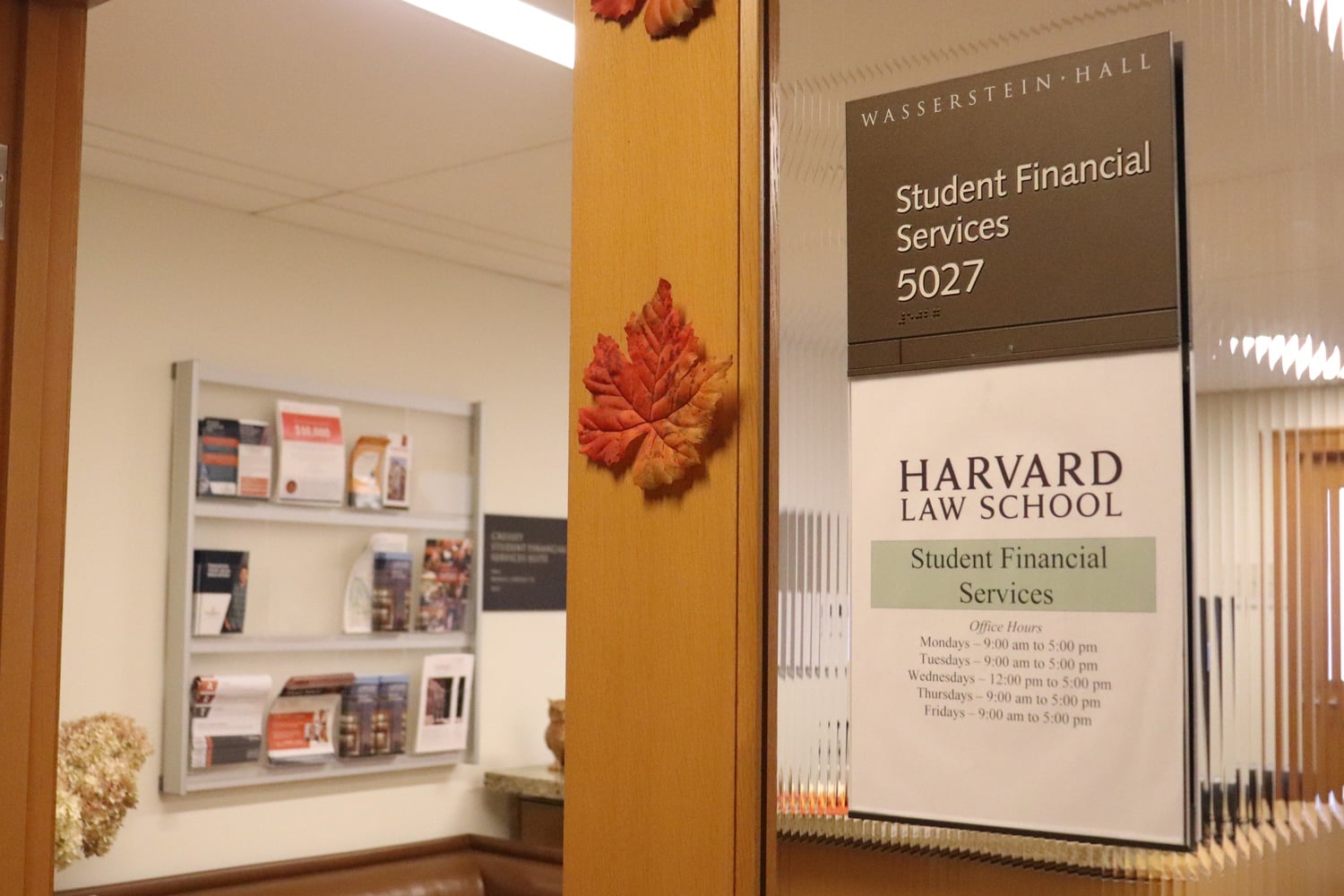 The Student Financial Services office at HLS runs the school's Low Income Protection Plan.