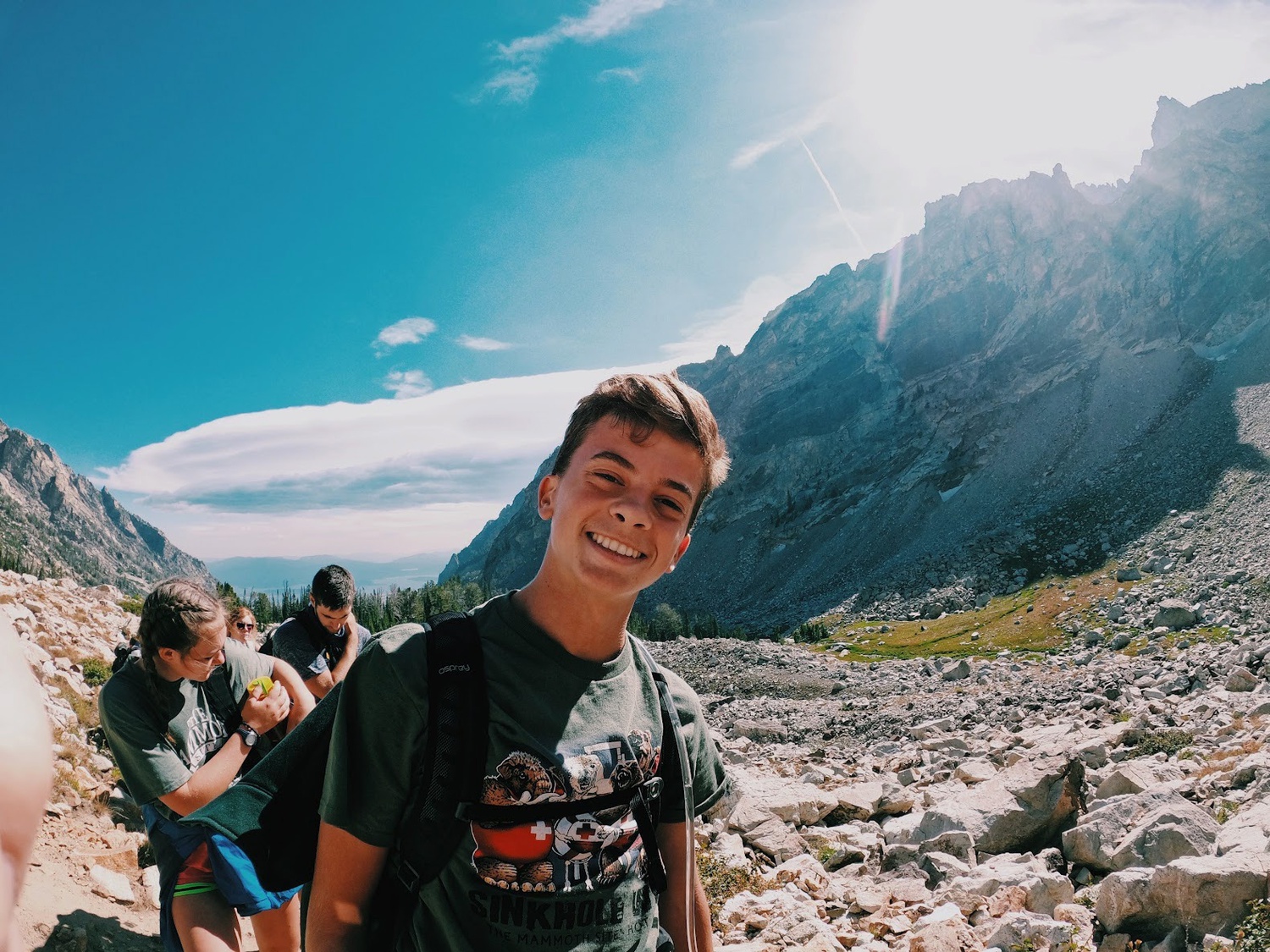 Luke T. Balstad ’25 went on a three-week backpacking and camping trip with his high school during the summer before his senior year.