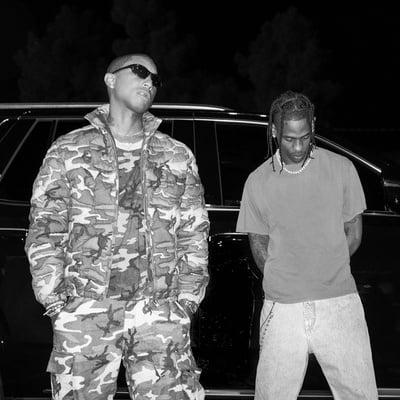 Cover image for Travis Scott and Pharell Williams’ 'Down in Atlanta' is Fun Yet Unambitious