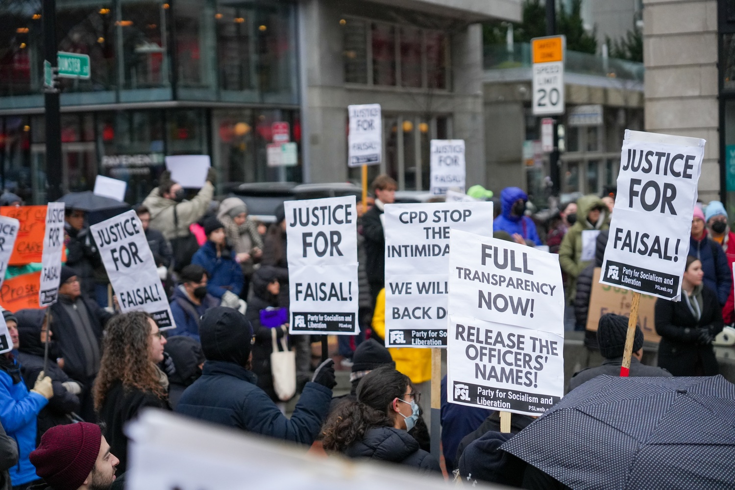 After the fatal shooting of Sayed Faisal, protesters have called for the Cambridge Police Department to release the involved officers' names at rallies and city meetings.