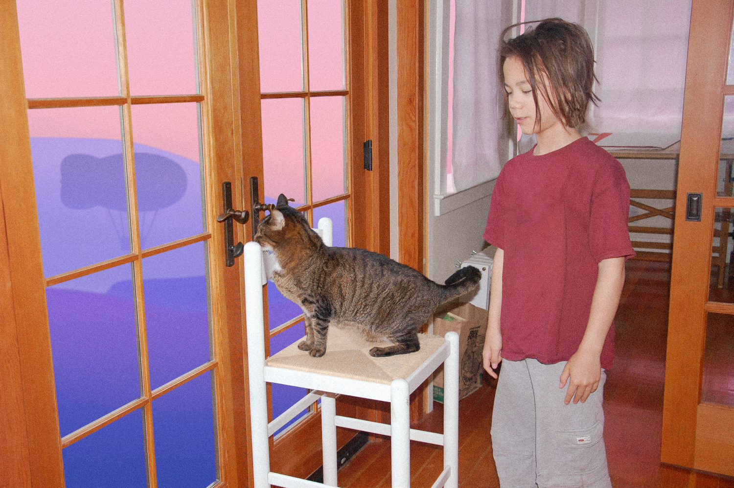 The author at age nine.