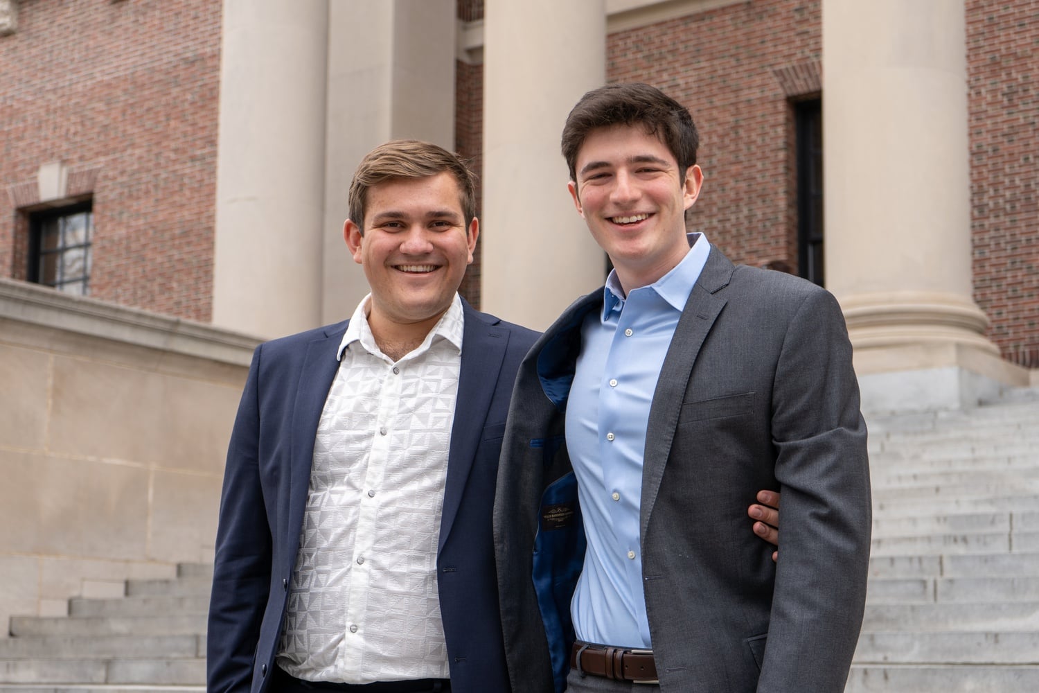 Zachary J. Lech '24 and Ivan O.A Specht '24 pledged to "free Harvard" by providing free printing, laundry, and MBTA passes.