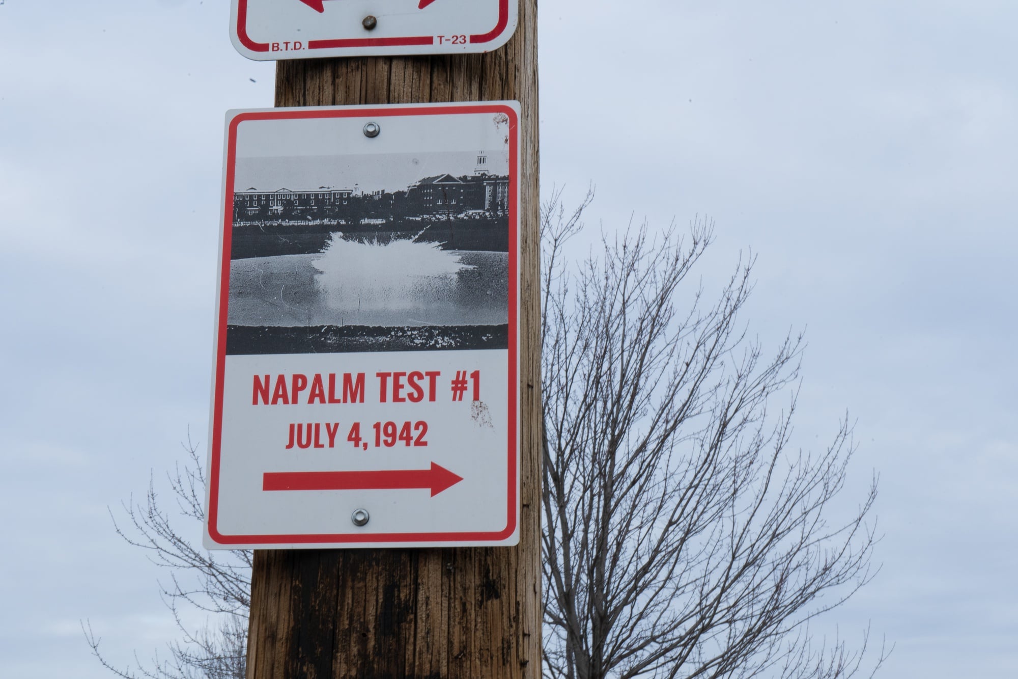 Napalm was developed at Harvard by Louis F. Fieser.