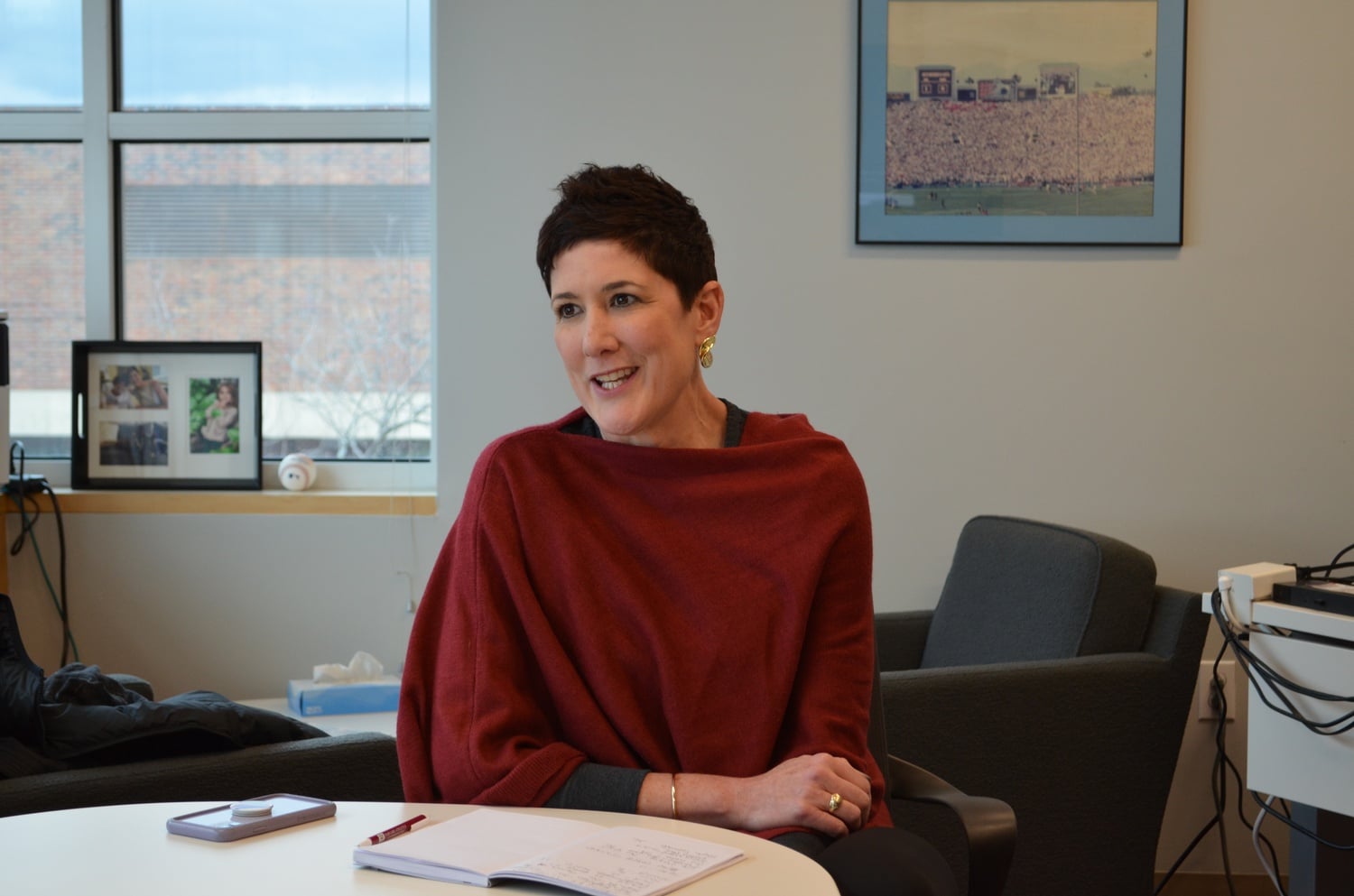 Erin McDermott, director of Harvard Athletics, reviewed the progress of the diversity, inclusion, and belonging task force created in 2020 in an interview Friday.