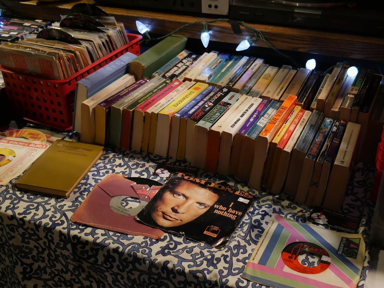 High Energy Vintage's vinyl and book collection.