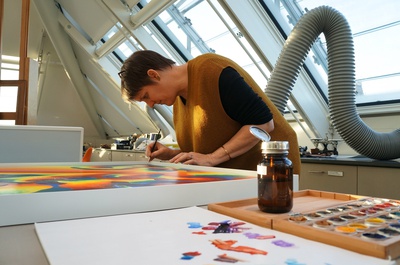 Cover image for Up-Close and Personal with Painting Conservator Kate Smith