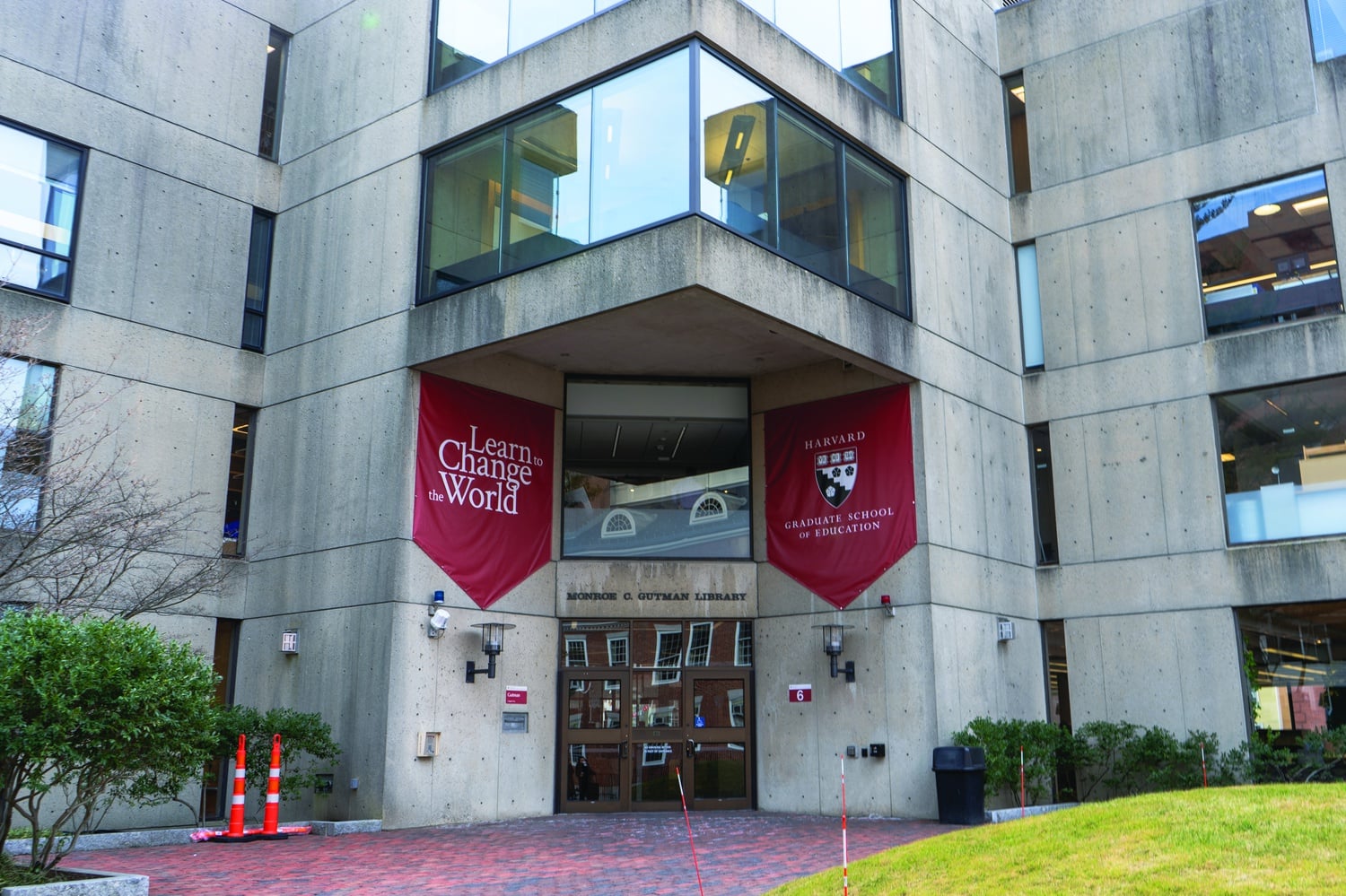 The Graduate School of Education (GSE) Monroe C. Gutman Library is located at 6 Appian Way.