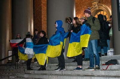 Cover image for Harvard Students Show Support for Ukraine in Dedication Concert on Anniversary of Russian Invasion