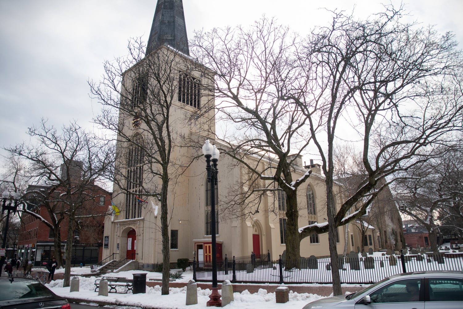 Y2Y Harvard Square, the nation's first youth-led youth homeless shelter, is located in the basement of the First Parish church.