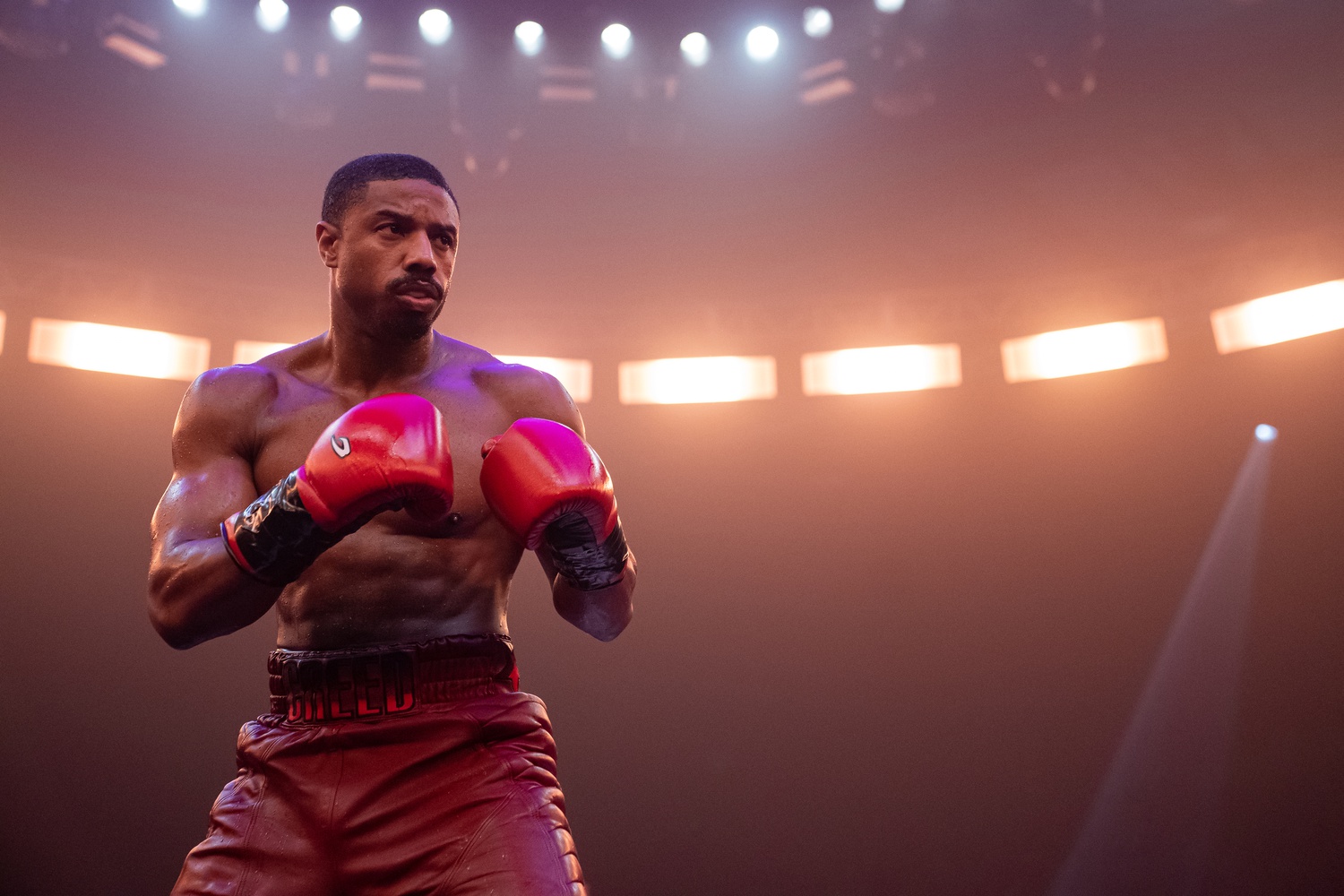 Michael B. Jordan ready to box as Adonis Creed in "Creed III"