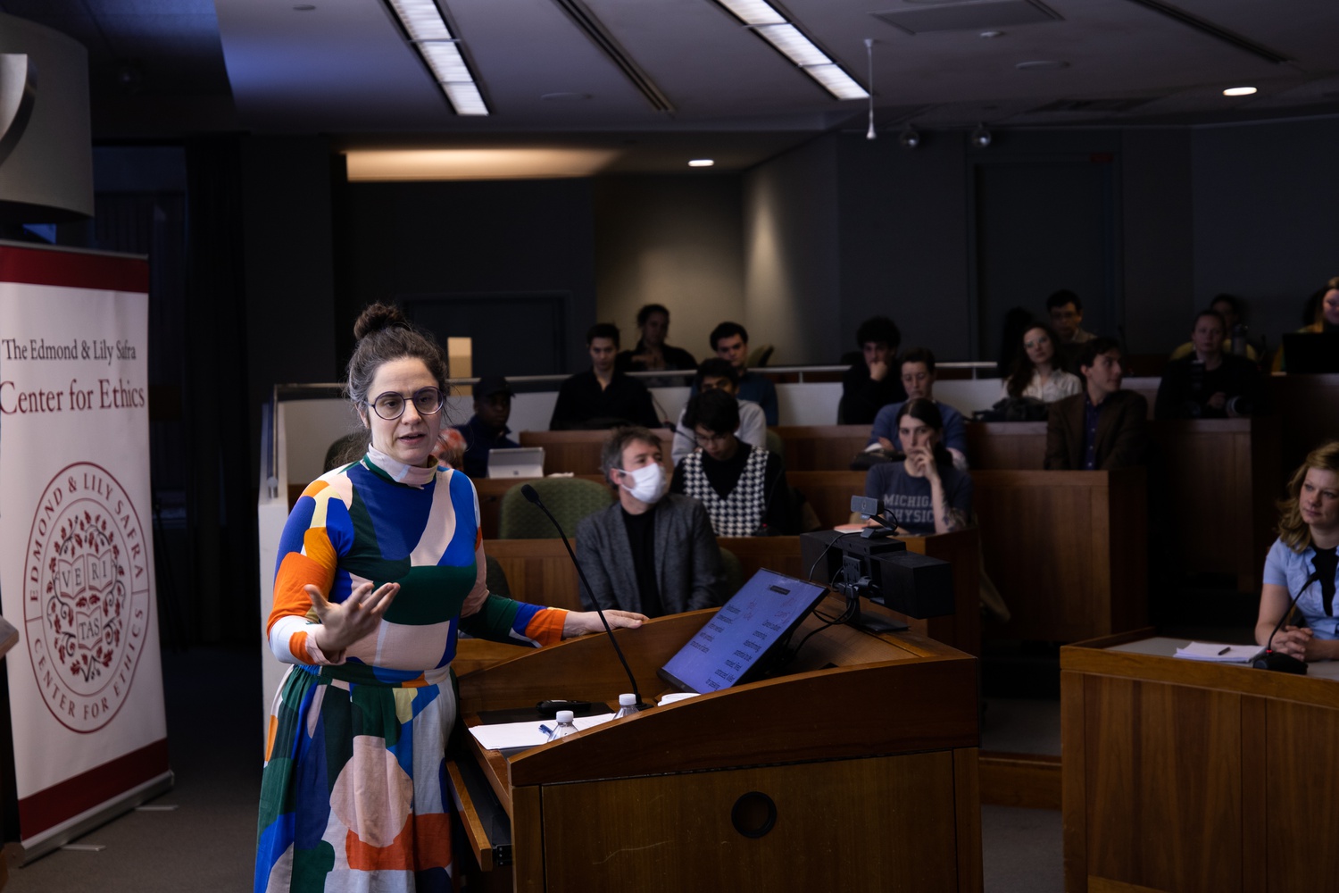 Agnes Callard delivered the Mala and Solomon Kamm Lecture in Ethics at the Harvard Graduate School of Education on Thursday evening.