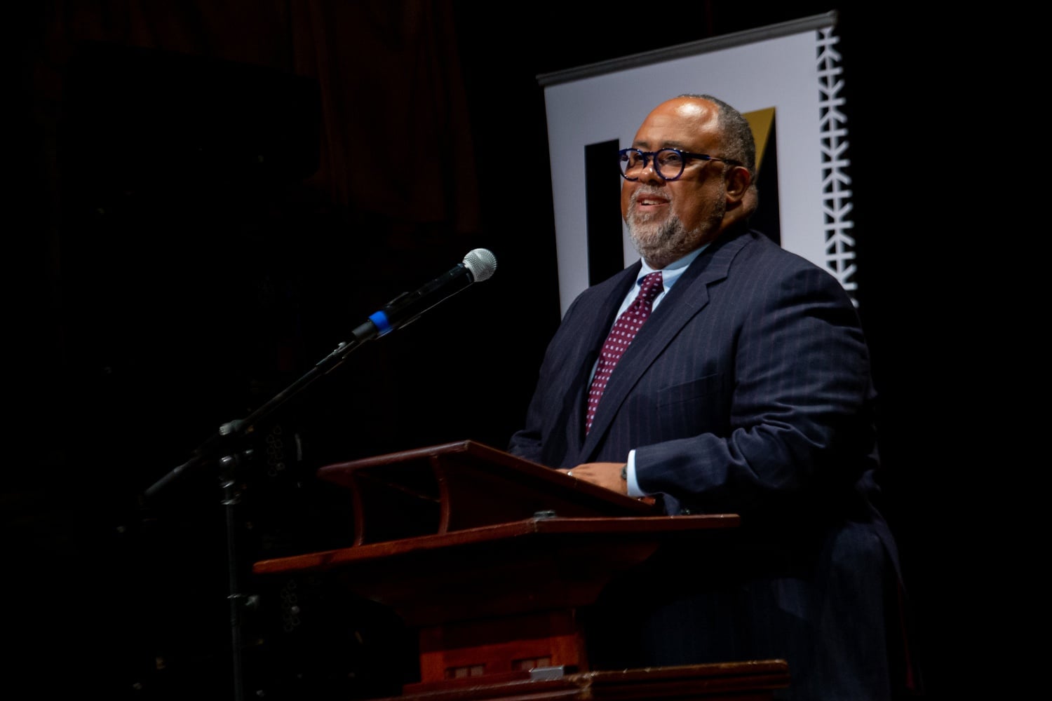 Harvard Dean of Social Science Lawrence D. Bobo, pictured during the 2019 Hutchins Center Honors, said he believes the next FAS dean should come from within the University.