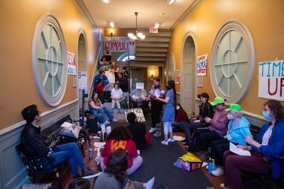 Cover image for Harvard Students Occupy University Hall to Protest Harassment Policies, Comaroff’s Continued Employment