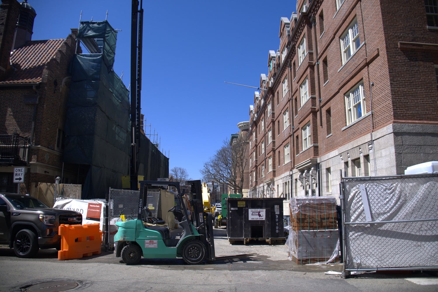 The renovations of Randolph Hall in Adams House are nearing a close with a completion date set in April 2023.