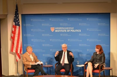 Cover image for Harvard Corporation Member David Rubenstein Talks Public Service at Harvard IOP Forum