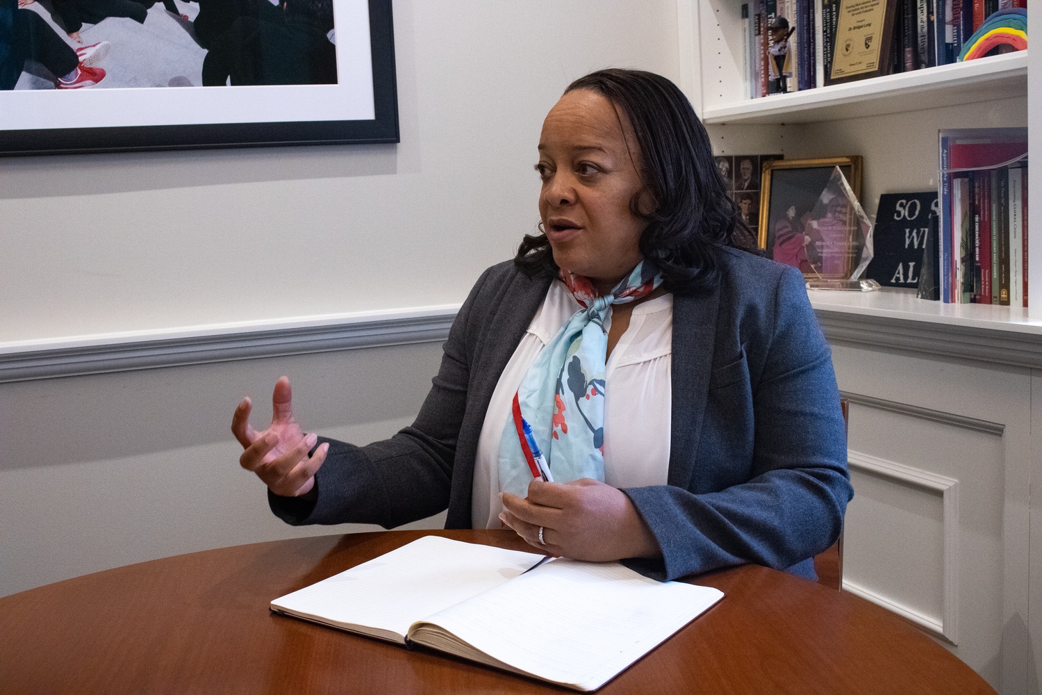 Harvard Graduate School of Education Dean Bridget Terry Long discussed the affirmative action lawsuit against Harvard, curriculum censorship, and artificial intelligence in a Tuesday interview.