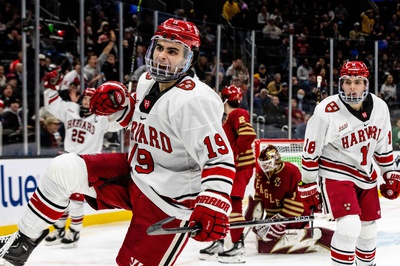 Cover image for Former Harvard Stars Look to Make their Mark in the NHL