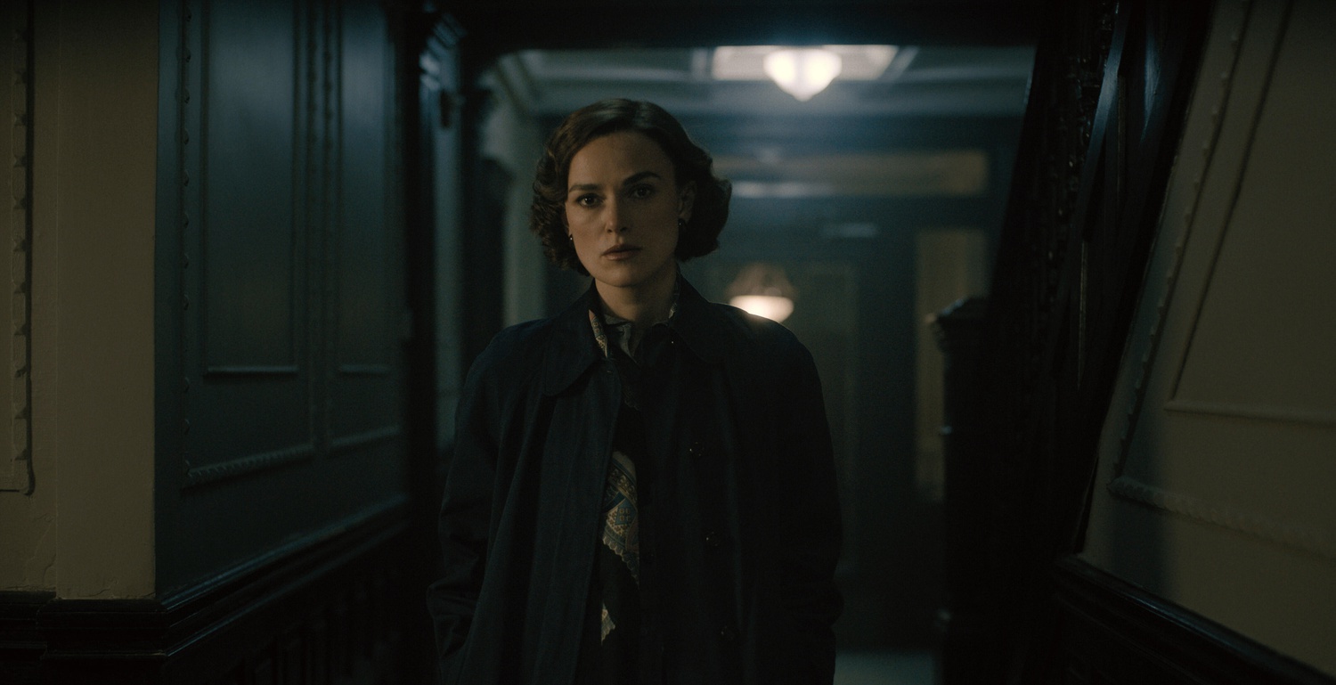 Keira Knightley in a still from "Boston Strangler."