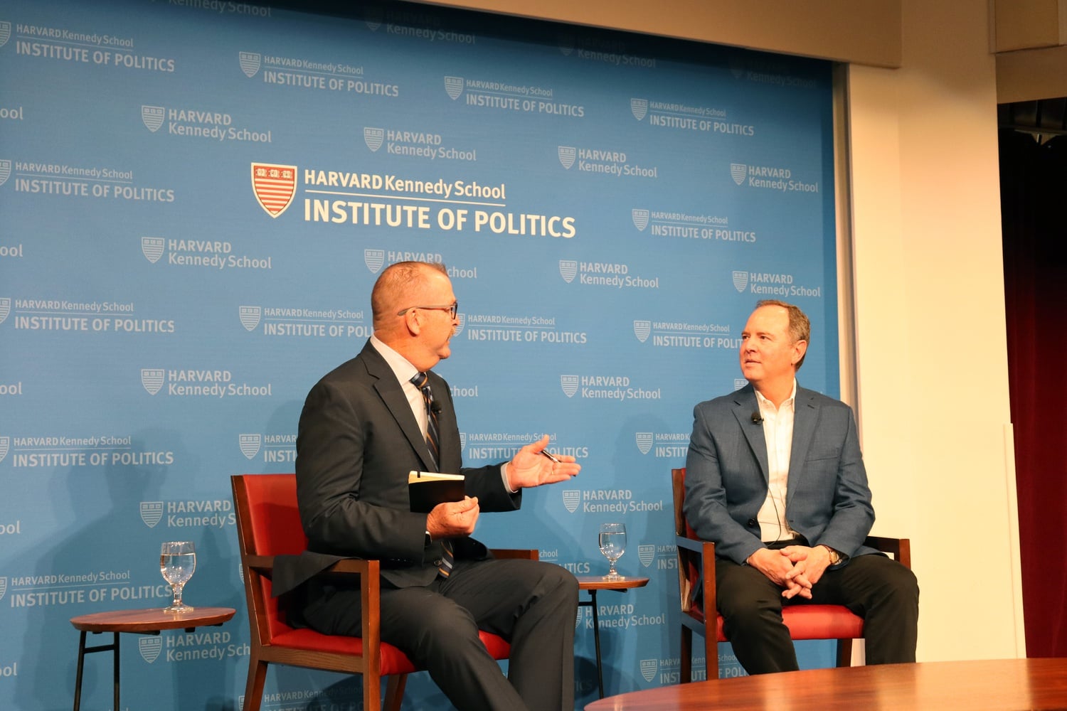 U.S. Representative Adam B. Schiff (D-Calif.) said at the Institute of Politics' JFK Jr. Forum Monday that the U.S. should work to strengthen Taiwan's defenses.