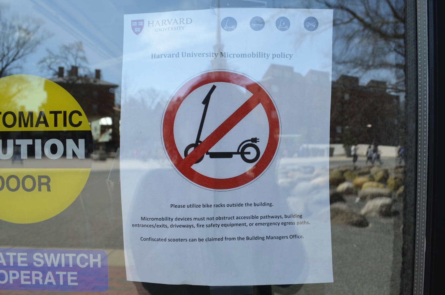Some Harvard undergraduates expressed frustrations over newly enforced policies limiting the usage of micromobility devices.