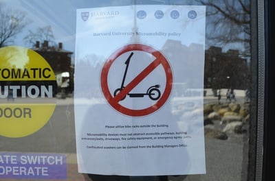 Cover image for As Harvard College Puts the Brakes on Scooter Use, Undergrads Feel Kicked to the Curb