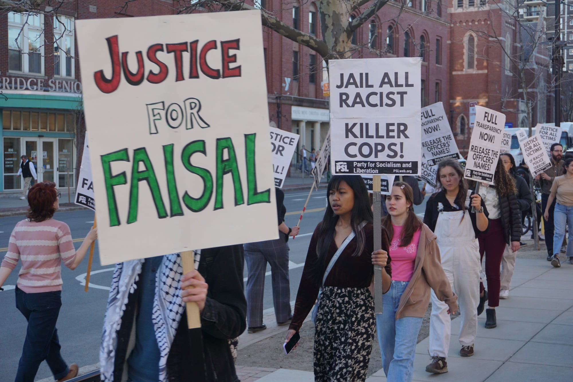 Protesters have demonstrated for months over the killing of Cambridge reisdent Sayed Faisal by the Cambridge Police Department in January.