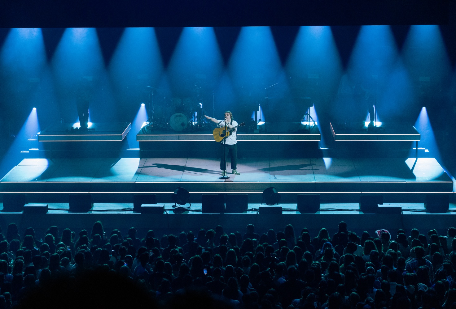 Capaldi played to a packed crowd.