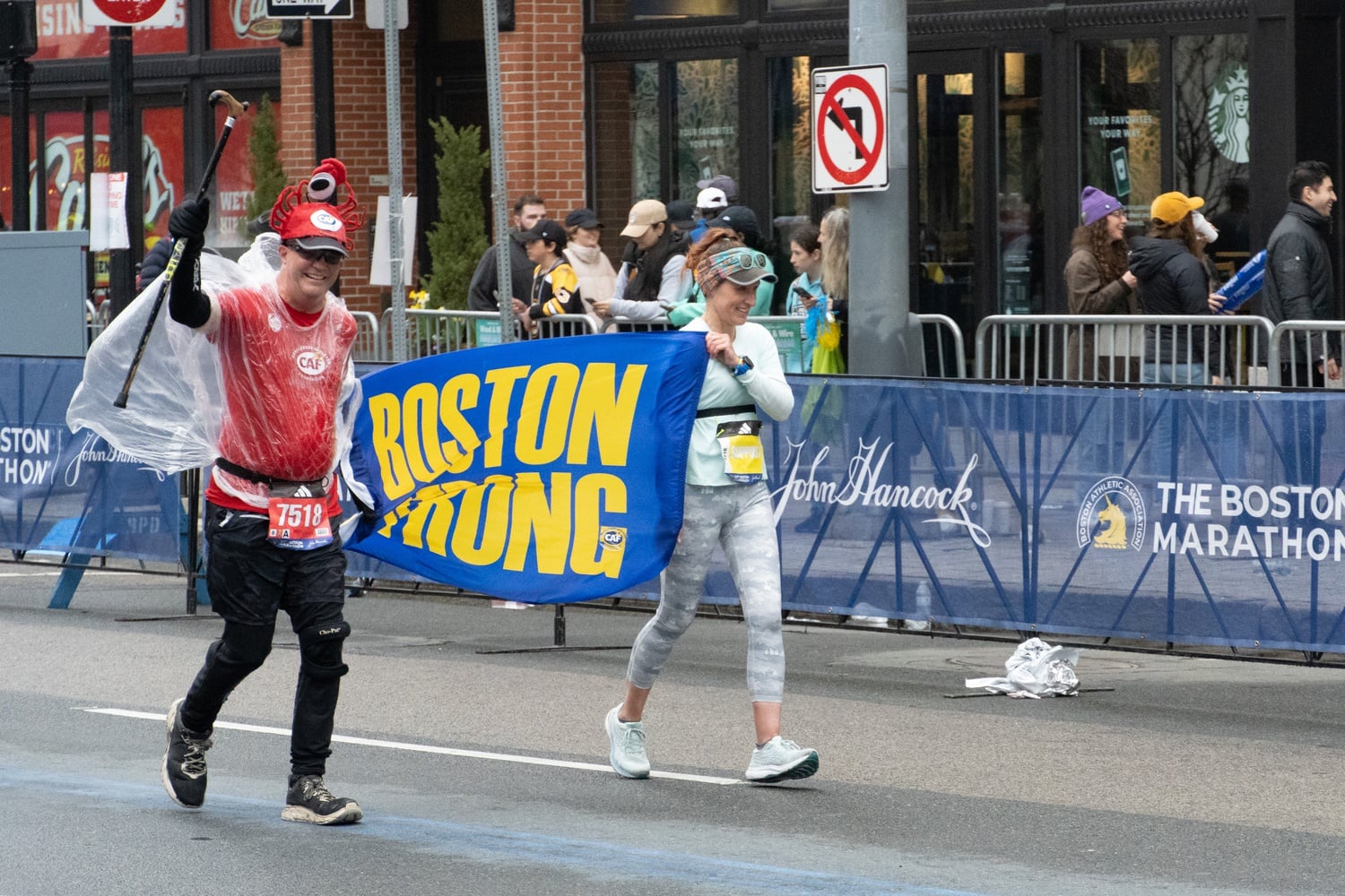A handful of Harvard undergraduates participated in the Boston Marathon Monday by raising money for charities, including the Phillips Brooks House Association.