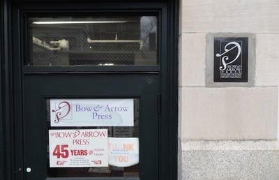 Cover image for Historic Bow & Arrow Press Will Move to Lamont Library Following Adams House Eviction