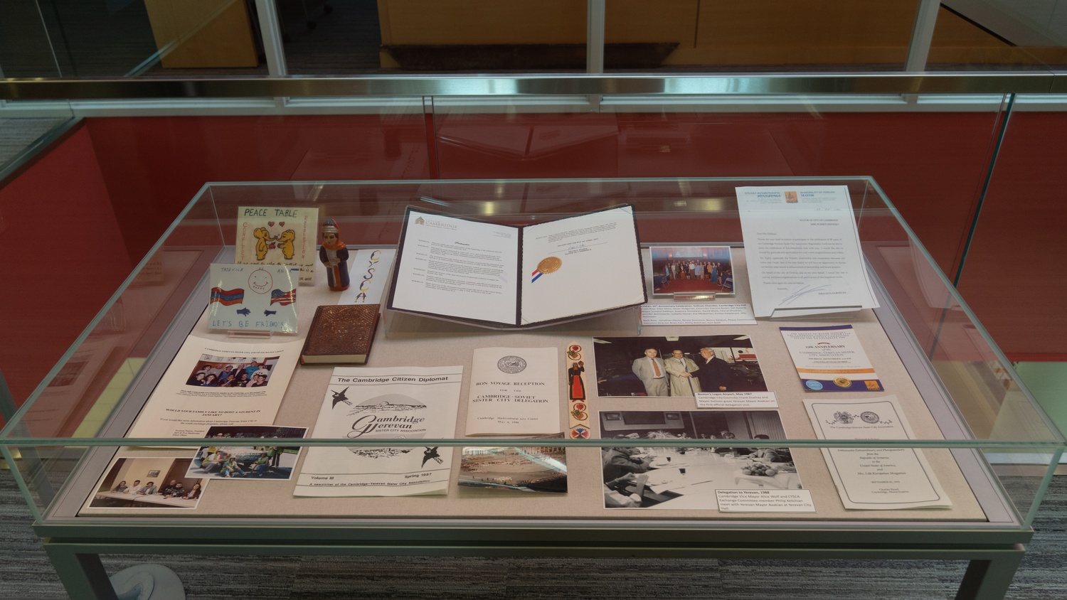 Since 1987, Cambridge and Yerevan, Armenia have been sister cities. From March 1 to April 28, an exhibit at Cambridge Public Library showcases the relationship between the two cities.