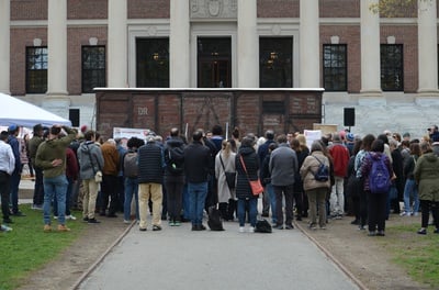 Cover image for Cattle Car Exhibit in Harvard Yard Commemorates Holocaust Remembrance Day