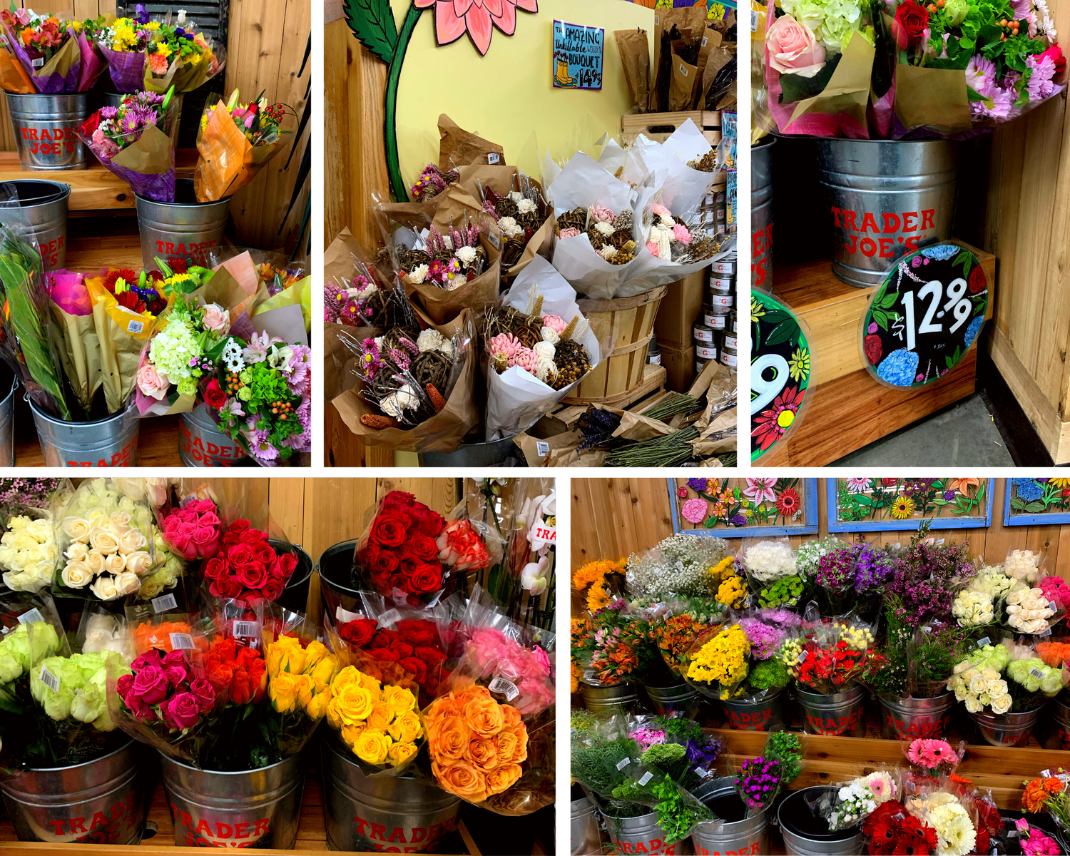 Flowers at Trader Joe's.