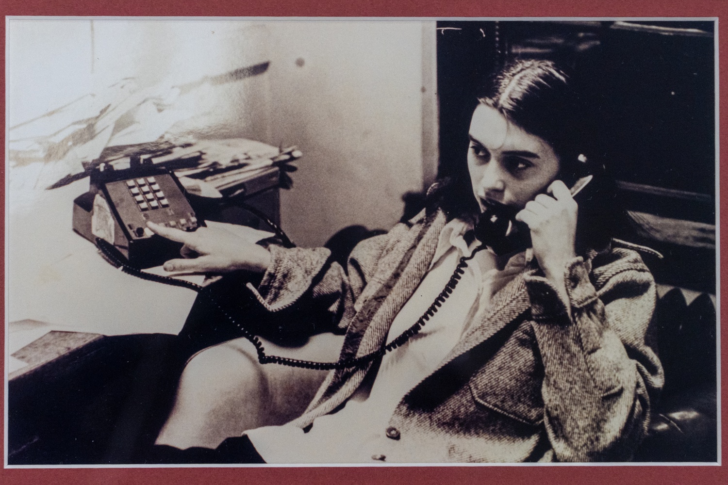 Seidman at her desk in the president’s office.