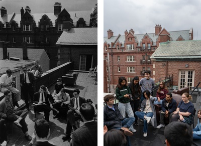 Cover image for Crimson Rooftop 1957 and Today