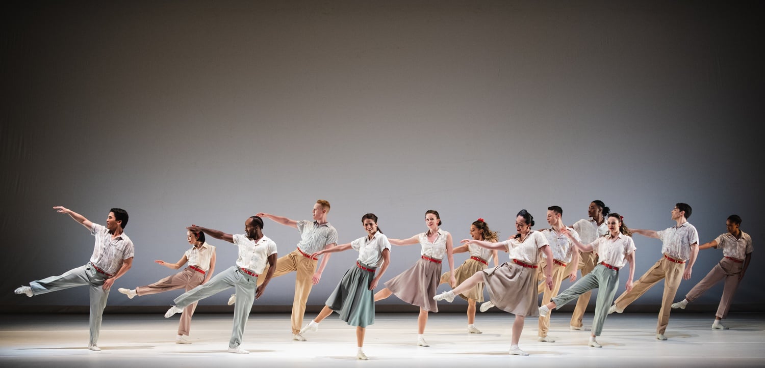 The dancers of the Paul Taylor Dance Company perform "Company B."