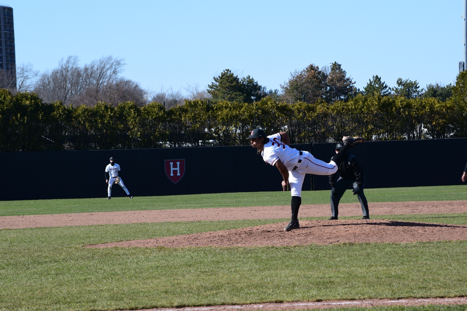 Junior left-handed pitcher Uday Narottam fires towards home plate against Princeton on April 2.