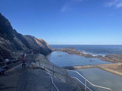 Cover image for Nick after a dip in Bermagui’s Blue Pool.