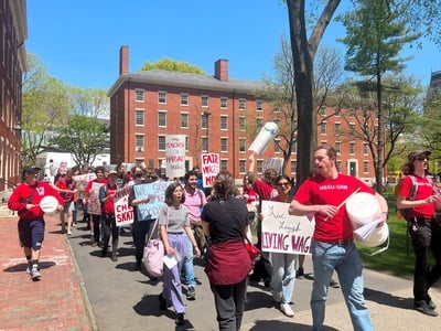 Cover image for In Major Year for Labor, Five Campus Unions Head to Bargaining Table