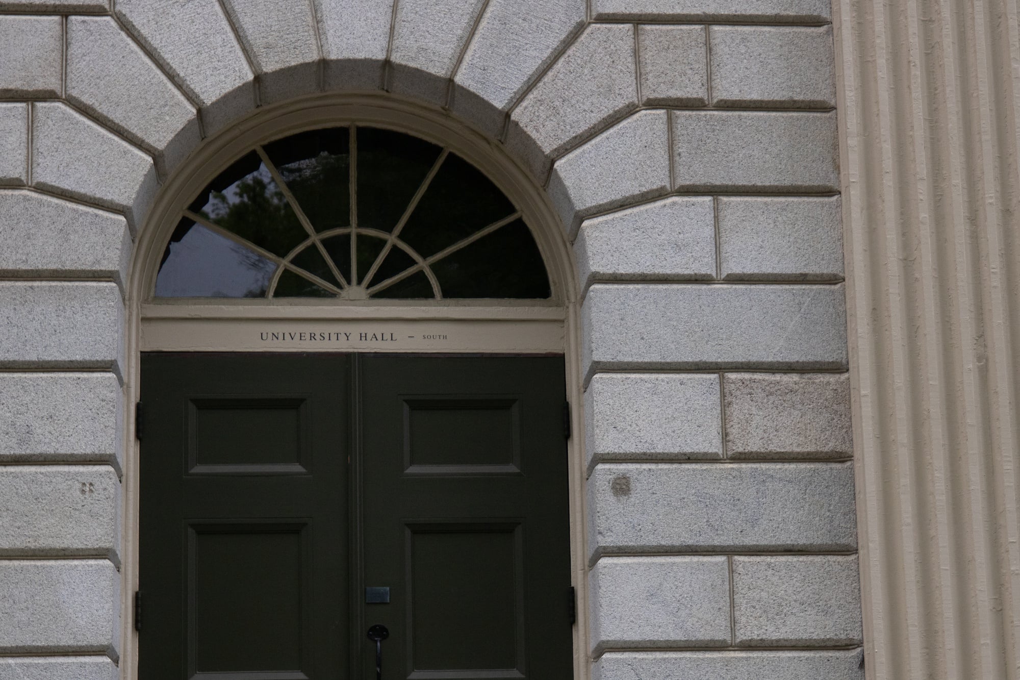 University Hall houses a number of Harvard's top administrators, including outgoing Dean of the Faculty of Arts and Sciences Claudine Gay and Dean of the College Rakesh Khurana.