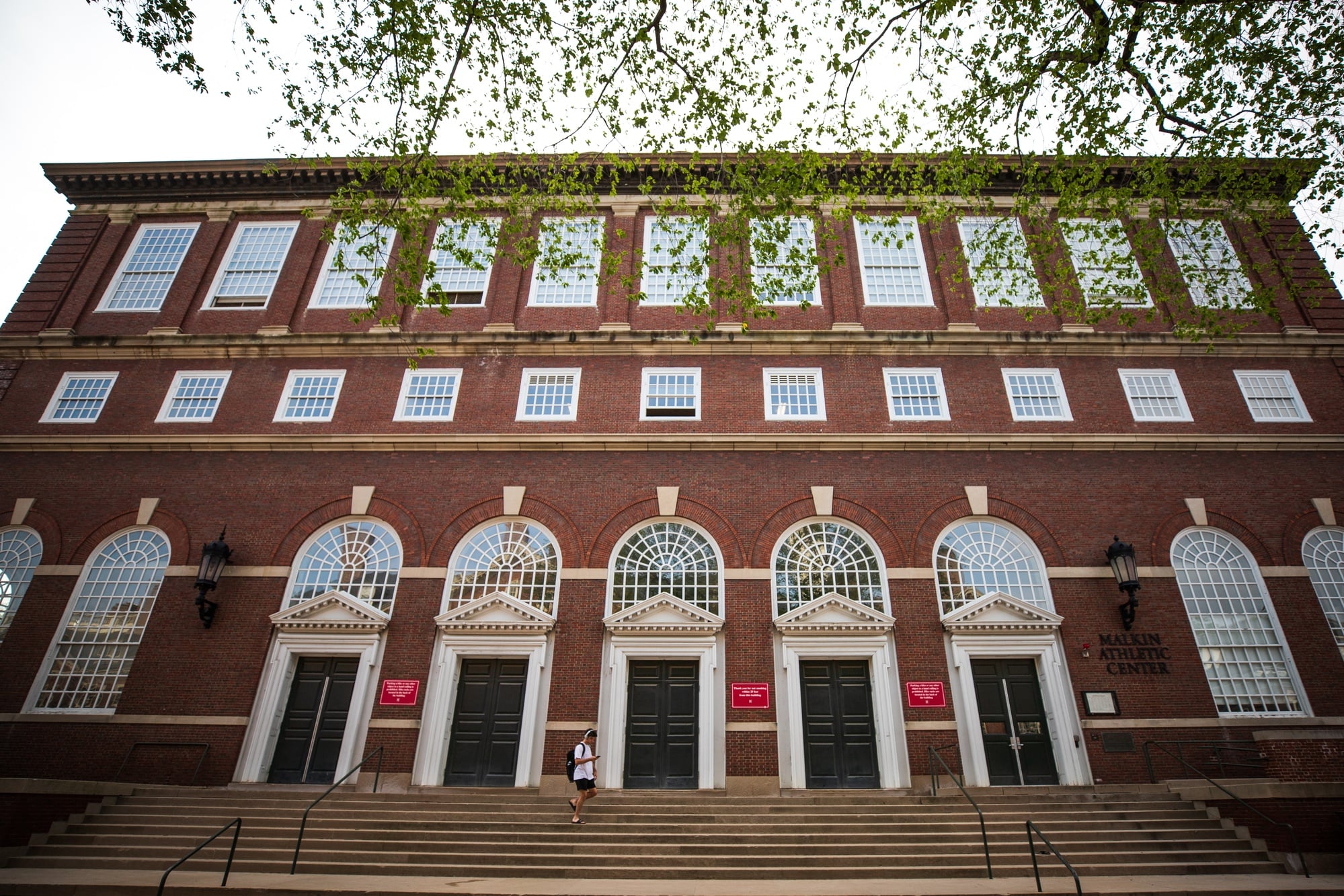 Some of Harvard's sports teams practice in the Malkin Athletic Center, one of the gymnasiums on Harvard's campus.