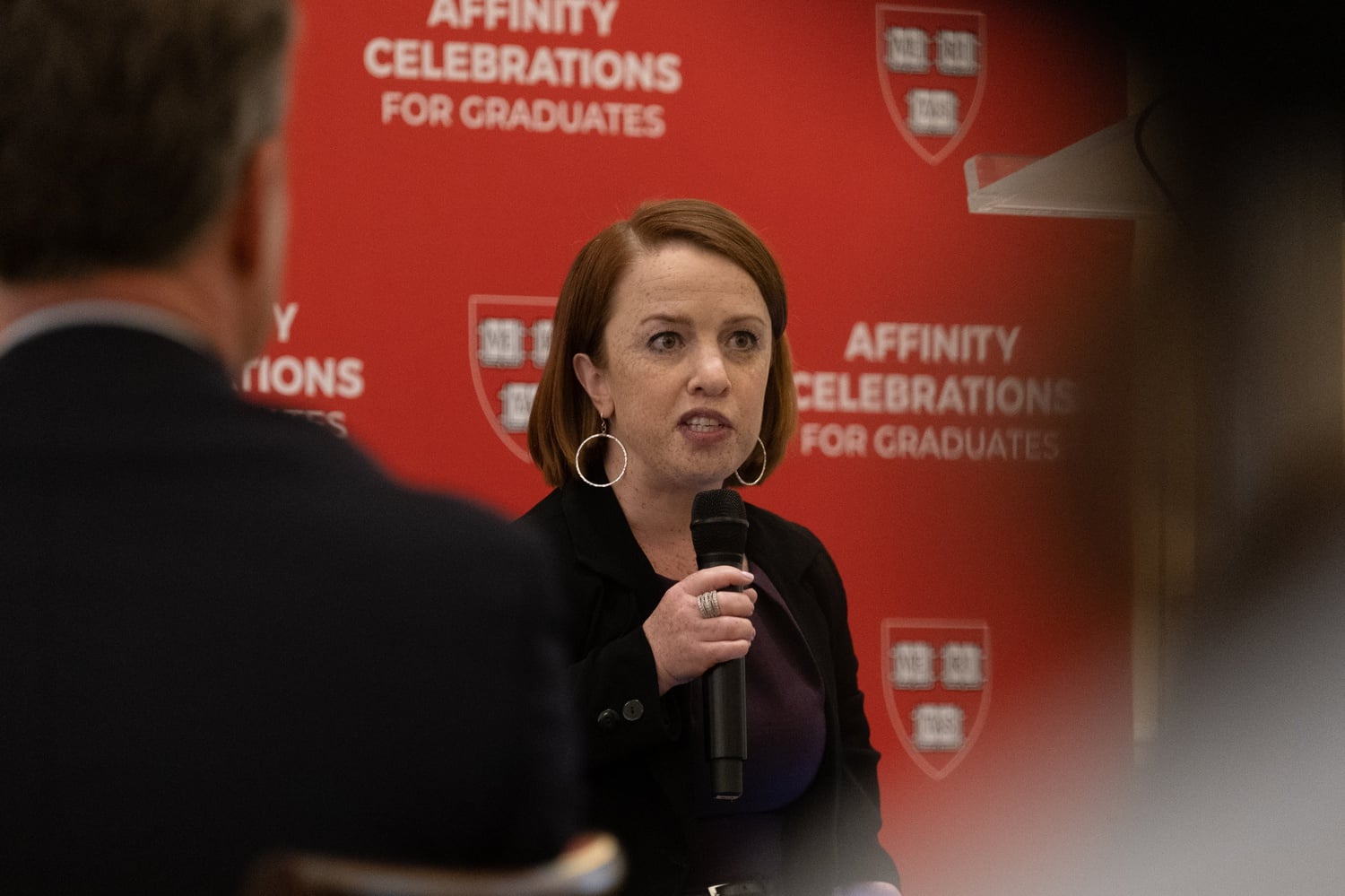 Rebecca A. Cokley, a civil rights activist, delivers the event keynote address at Harvard’s inaugural affinity celebration for graduates with disabilities on Monday.