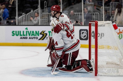 Cover image for Losing Boston's Celebrated Title: Harvard Men's Ice Hockey's Devastating Shootout Ending, Heartbreak of the Year