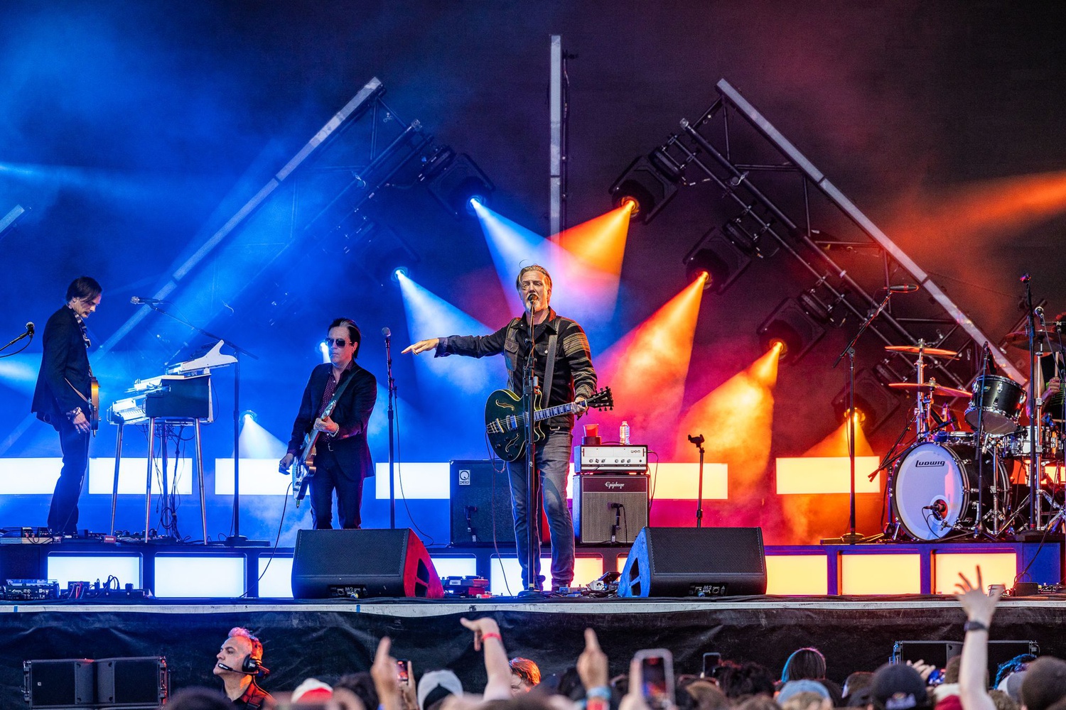 Queens of the Stone Age perform for a packed crowd at Boston Calling.