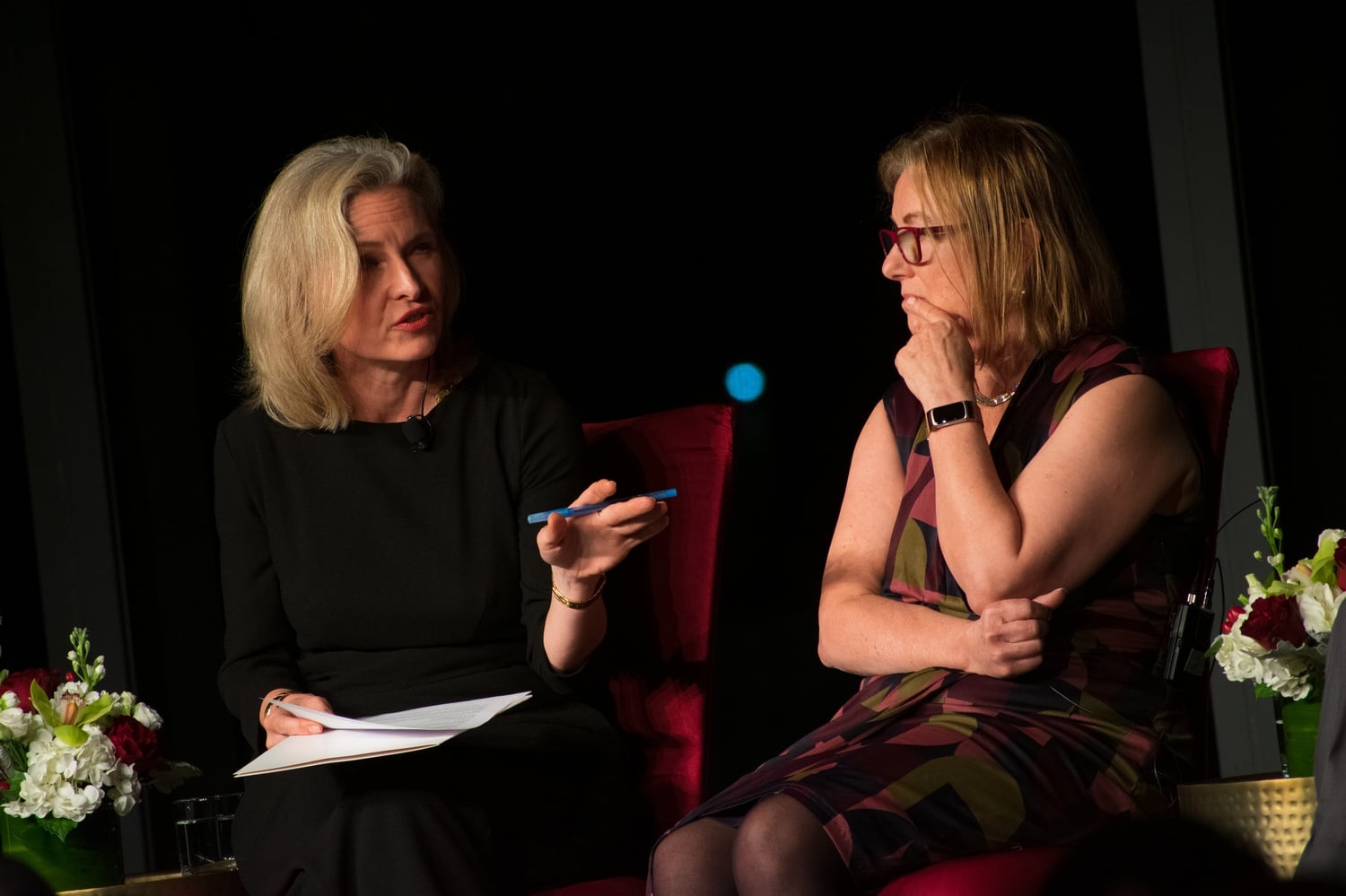 Mary Louise Kelly ’93, a journalist and co-host of NPR’s flagship news program All Things Considered, speaks at The Crimson's 150th anniversary gala.